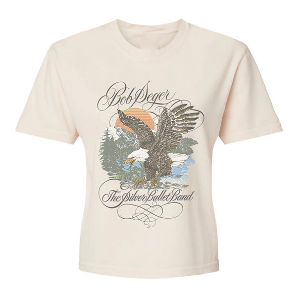 Script Logo Soaring Eagle ladies crop tee