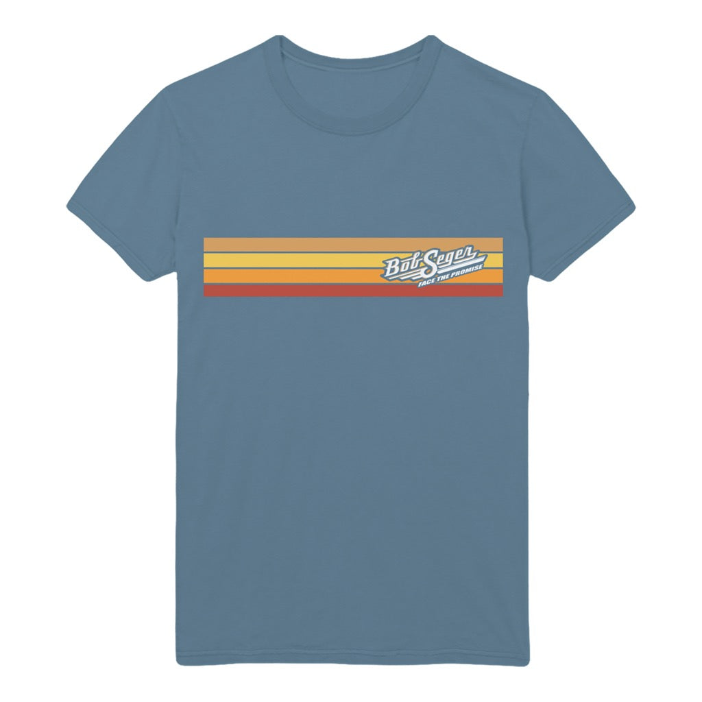 Face The Promise Logo Tee - Indigo