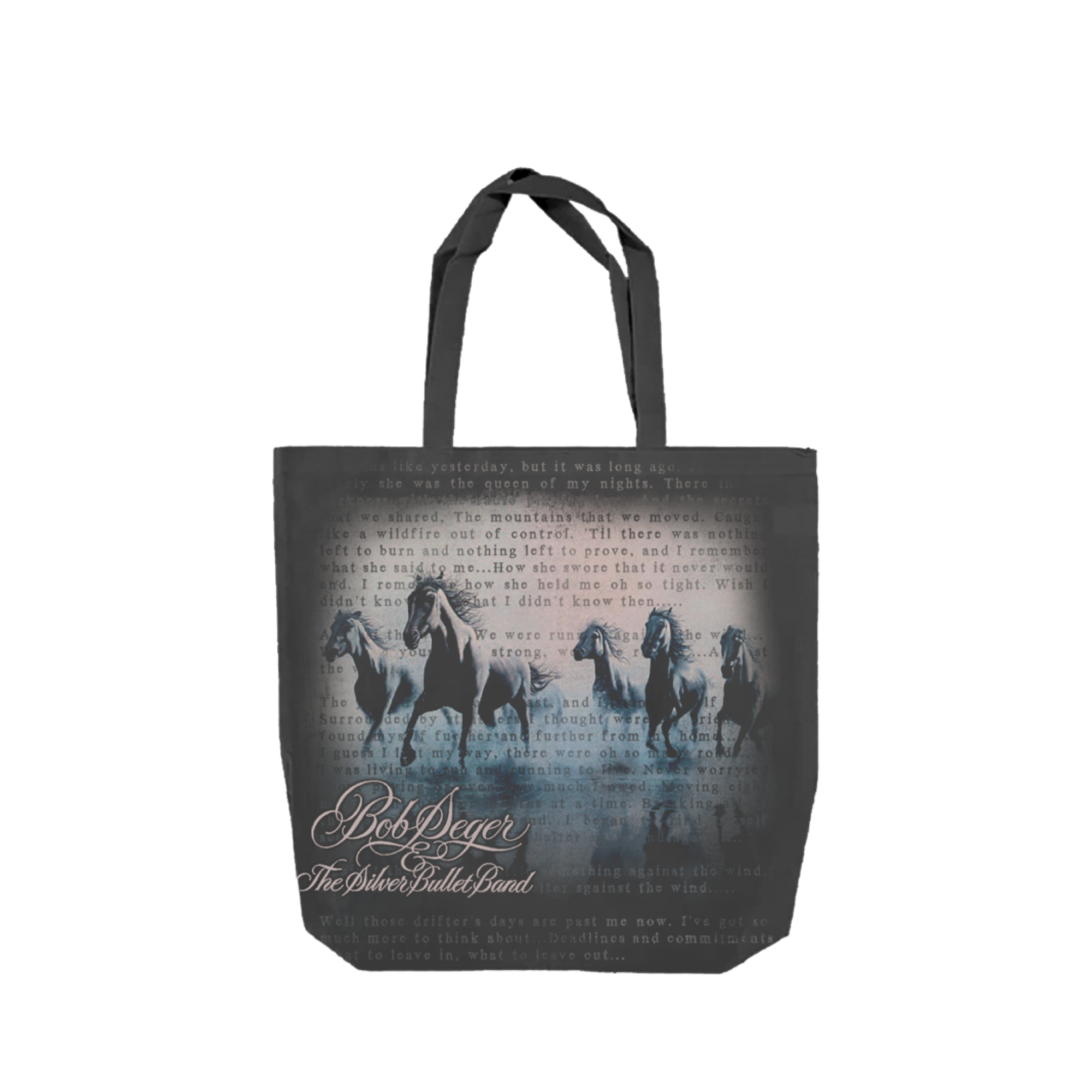 Against The Wind Allover Print Tote Bag