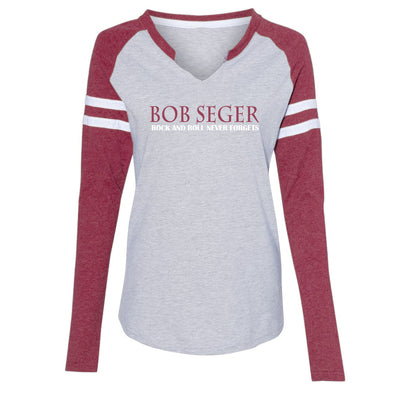Rock And Roll Never Forgets Ladies Long Sleeve Tee